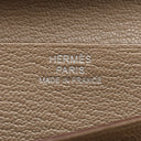 エルメス HERMES ベアンスフレ エトゥープ シェーブル 長財布 シルバー金具 グレージュ 二つ折り財布