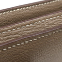 エルメス HERMES ベアンスフレ エトゥープ シェーブル 長財布 シルバー金具 グレージュ 二つ折り財布