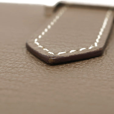 エルメス HERMES ベアンスフレ エトゥープ シェーブル 長財布 シルバー金具 グレージュ 二つ折り財布
