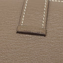 エルメス HERMES ベアンスフレ エトゥープ シェーブル 長財布 シルバー金具 グレージュ 二つ折り財布