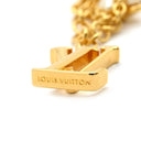 ルイヴィトン LOUIS VUITTON LVフローラグラム M0940A ホワイト×ゴールド GP フェイクパール ブレスレット LVイニシャル モノグラムフラワー