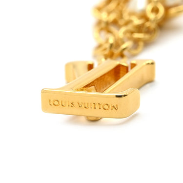ルイヴィトン LOUIS VUITTON LVフローラグラム M0940A ホワイト×ゴールド GP フェイクパール ブレスレット LVイニシャル モノグラムフラワー