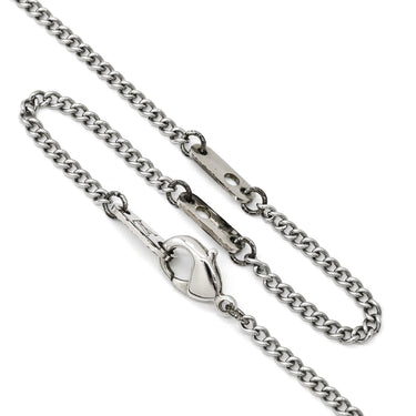 ルイヴィトン LOUIS VUITTON ツイステッドフラワー M00916 シルバー メタル ラインストーン ネックレス ロケット ラウンド