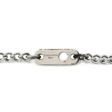 ルイヴィトン LOUIS VUITTON ツイステッドフラワー M00916 シルバー メタル ラインストーン ネックレス ロケット ラウンド