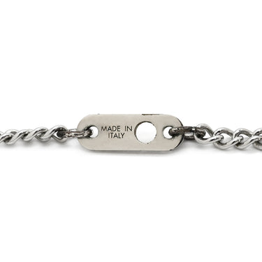 ルイヴィトン LOUIS VUITTON ツイステッドフラワー M00916 シルバー メタル ラインストーン ネックレス ロケット ラウンド