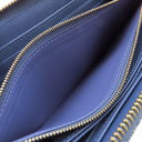 ルイヴィトン LOUIS VUITTON ジッピーウォレット M82958 ブルー モノグラムデニム 長財布 ゴールド金具 LV リミックス ラウンドファスナー