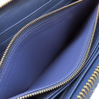 ルイヴィトン LOUIS VUITTON ジッピーウォレット M82958 ブルー モノグラムデニム 長財布 ゴールド金具 LV リミックス ラウンドファスナー