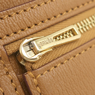 エルメス HERMES ベアンコンパクト クラフト アリゲーター 二つ折り財布 ゴールド金具 コンパクトウォレット クロコ