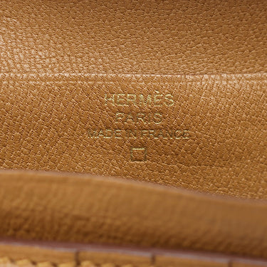 エルメス HERMES ベアンコンパクト クラフト アリゲーター 二つ折り財布 ゴールド金具 コンパクトウォレット クロコ