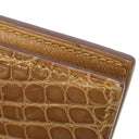エルメス HERMES ベアンコンパクト クラフト アリゲーター 二つ折り財布 ゴールド金具 コンパクトウォレット クロコ