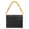 ルイヴィトン LOUIS VUITTON クッサン BB M21259 ブラック ラムスキン 2WAYバッグ ゴールド金具 モノグラム チェーンショルダー クラッチ