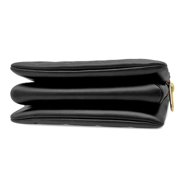 ルイヴィトン LOUIS VUITTON クッサン BB M21259 ブラック ラムスキン 2WAYバッグ ゴールド金具 モノグラム チェーンショルダー クラッチ