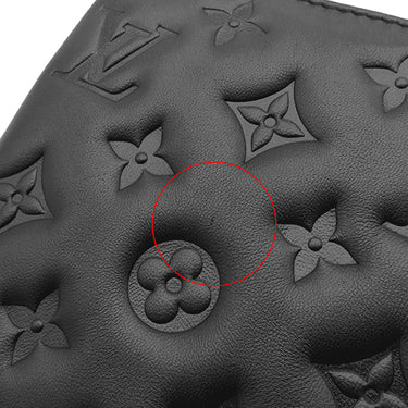 ルイヴィトン LOUIS VUITTON クッサン BB M21259 ブラック ラムスキン 2WAYバッグ ゴールド金具 モノグラム チェーンショルダー クラッチ