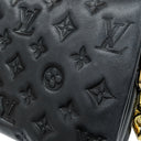 ルイヴィトン LOUIS VUITTON クッサン BB M21259 ブラック ラムスキン 2WAYバッグ ゴールド金具 モノグラム チェーンショルダー クラッチ
