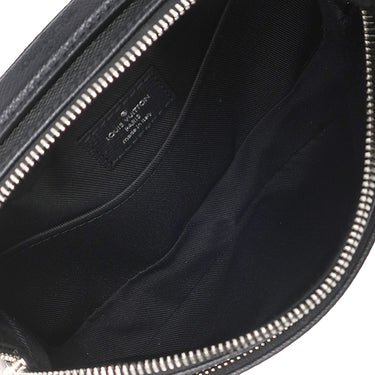 ルイヴィトン Louis Vuitton アヴェニュー メッセンジャー M11657 ブラック タイガ ショルダーバッグ シルバー金具 黒