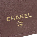 シャネル Chanel マトラッセ コンパクトウォレット AP0230 ブラック キャビアスキン 三つ折り財布 ゴールド金具 ココマーク ミニ財布