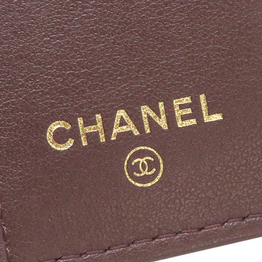 シャネル Chanel マトラッセ コンパクトウォレット AP0230 ブラック キャビアスキン 三つ折り財布 ゴールド金具 ココマーク ミニ財布