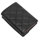 シャネル Chanel マトラッセ コンパクトウォレット AP0230 ブラック キャビアスキン 三つ折り財布 ゴールド金具 ココマーク ミニ財布