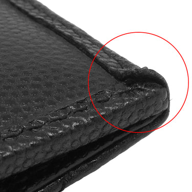 シャネル Chanel マトラッセ コンパクトウォレット AP0230 ブラック キャビアスキン 三つ折り財布 ゴールド金具 ココマーク ミニ財布