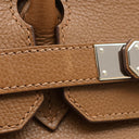 エルメス HERMES バーキン30 アルザン ヴァッシュトレッキング ハンドバッグ シルバー金具 茶