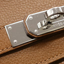 エルメス HERMES バーキン30 アルザン ヴァッシュトレッキング ハンドバッグ シルバー金具 茶