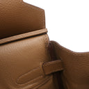 エルメス HERMES バーキン30 アルザン ヴァッシュトレッキング ハンドバッグ シルバー金具 茶