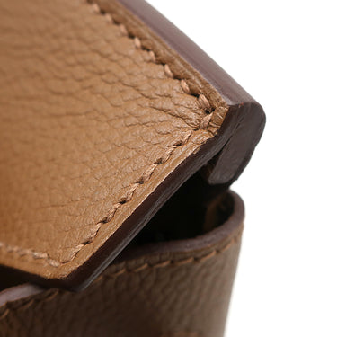 エルメス HERMES バーキン30 アルザン ヴァッシュトレッキング ハンドバッグ シルバー金具 茶