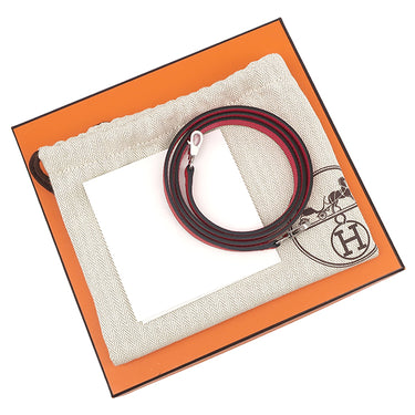 エルメス HERMES ミニケリードゥ カザック 外縫い ルージュクー×ローズエクストリーム×ブルーザンジバル ヴォーエプソン 2WAYバッグ シルバー金具 新品 未使用 トリコロール