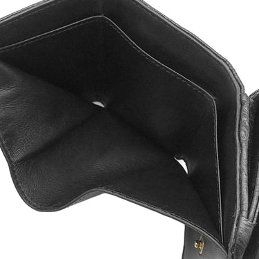 バレンシアガ Balenciaga モナコ BBロゴ ミニ財布 765467 ブラック ラムスキン 三つ折り財布 ヴィンテージ金具 黒 MONACO コンパクトウォレット