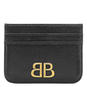 バレンシアガ BALENCIAGA モナコ BBロゴ 765463 ブラック ラムスキン カードケース ヴィンテージ金具 カード入れ 定期入れ パスケース
