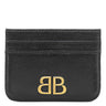 バレンシアガ BALENCIAGA モナコ BBロゴ 765463 ブラック ラムスキン カードケース ヴィンテージ金具 カード入れ 定期入れ パスケース