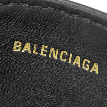 バレンシアガ BALENCIAGA モナコ BBロゴ 765463 ブラック ラムスキン カードケース ヴィンテージ金具 カード入れ 定期入れ パスケース