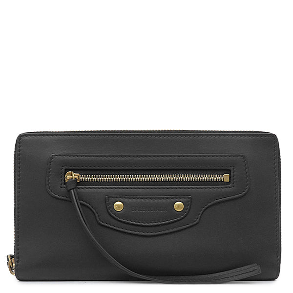 新品未使用バレンシアガ (Balenciaga黒ロングウォレットコンチネンタルウォレットブラック 長財布エッセンシャルウォレット バレンシアガ Balenciaga ネオクラシック コンチネンタル ウォレット