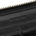バレンシアガ BALENCIAGA ネオクラシック コンチネンタル ウォレット 640115 ブラック レザー 長財布 ゴールド金具 黒 ロングウォレット ラウンドファスナー