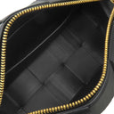 ボッテガヴェネタ BOTTEGA VENETA スモール ブリック カセットバッグ ブラック レザー ショルダーバッグ ゴールド金具 黒