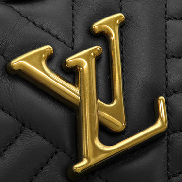 ルイヴィトン LOUIS VUITTON ニューウェーブ ハートバッグ M52796 ブラック レザー ショルダーバッグ ゴールド金具 黒