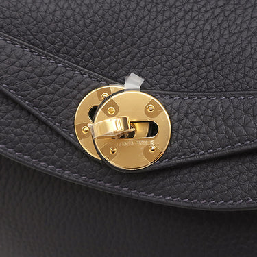 エルメス HERMES リンディ26 キャバン トリヨンクレマンス 2WAYバッグ ゴールド金具 新品 未使用 ダークグレー 2025年製