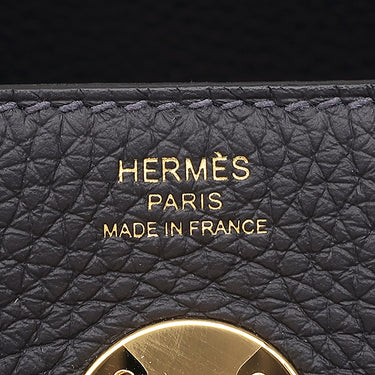 エルメス HERMES リンディ26 キャバン トリヨンクレマンス 2WAYバッグ ゴールド金具 新品 未使用 ダークグレー 2025年製