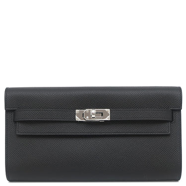エルメス HERMES ケリーウォレット ロング トゥーゴー ブラック ヴォーエプソン 長財布 シルバー金具 新品 未使用 黒 2025年製