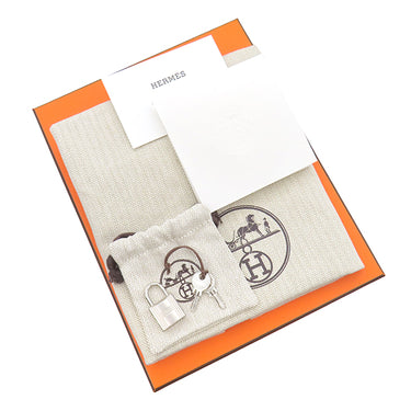 エルメス HERMES ピコタンロックPM べトン トリヨンクレマンス ハンドバッグ シルバー金具 オフホワイト 2024年製