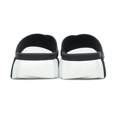 エルメス HERMES インフラ H241919ZH02390 ブラック カーフ ゴム #41 サンダル 新品 未使用 黒 白 ホワイトソール 超軽量ソール H