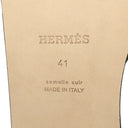 エルメス HERMES イズミール H041141Z ブラック カーフ #41 サンダル 新品 未使用 フラットサンダル ローエッジ