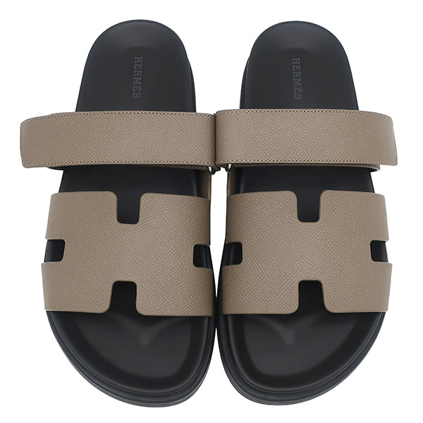 ※状態良好　HERMESサンダル　REMO　41　26cm前後 エルメス HERMES シプレ H222857Z エトゥープ ヴォーエプソン #41
