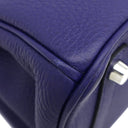 エルメス HERMES バーキン25 ブルーアンクル トゴ ハンドバッグ シルバー金具 青 ※鍵1本欠品