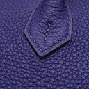 エルメス HERMES バーキン25 ブルーアンクル トゴ ハンドバッグ シルバー金具 青 ※鍵1本欠品