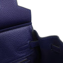 エルメス HERMES バーキン25 ブルーアンクル トゴ ハンドバッグ シルバー金具 青 ※鍵1本欠品
