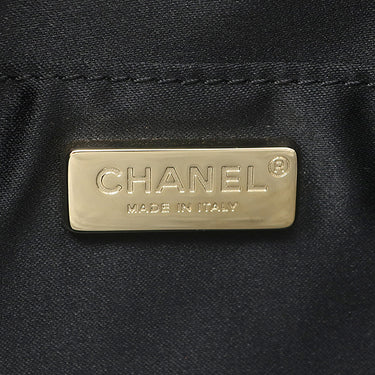 シャネル Chanel スパンコール ボディバッグ ブラック×ゴールド スパンコール レザー ウエストバッグ ガンメタル金具 黒 ベルトバッグ ココマーク