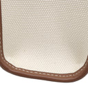 バーバリー BURBERRY ミニ フレアトート 804143 ベージュ×タン キャンバス レザー 2WAYバッグ ゴールド金具 茶 ハンドバッグ ショルダー