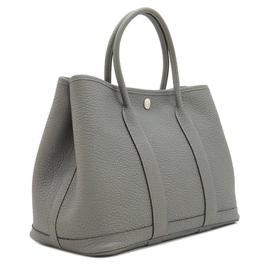 エルメス HERMES ガーデンパーティーTPM グリメイヤー ネゴンダ トートバッグ シルバー金具 グレー