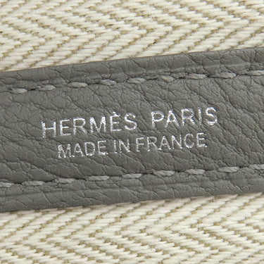 エルメス HERMES ガーデンパーティーTPM グリメイヤー ネゴンダ トートバッグ シルバー金具 グレー